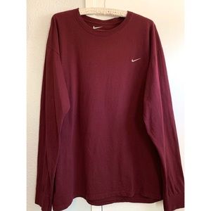 Burgundy Nike long sleeve